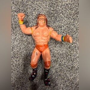 WWF LJN Ultimate Warrior Black Card - 1989 Series 6 Rare Vintage Nice Paint